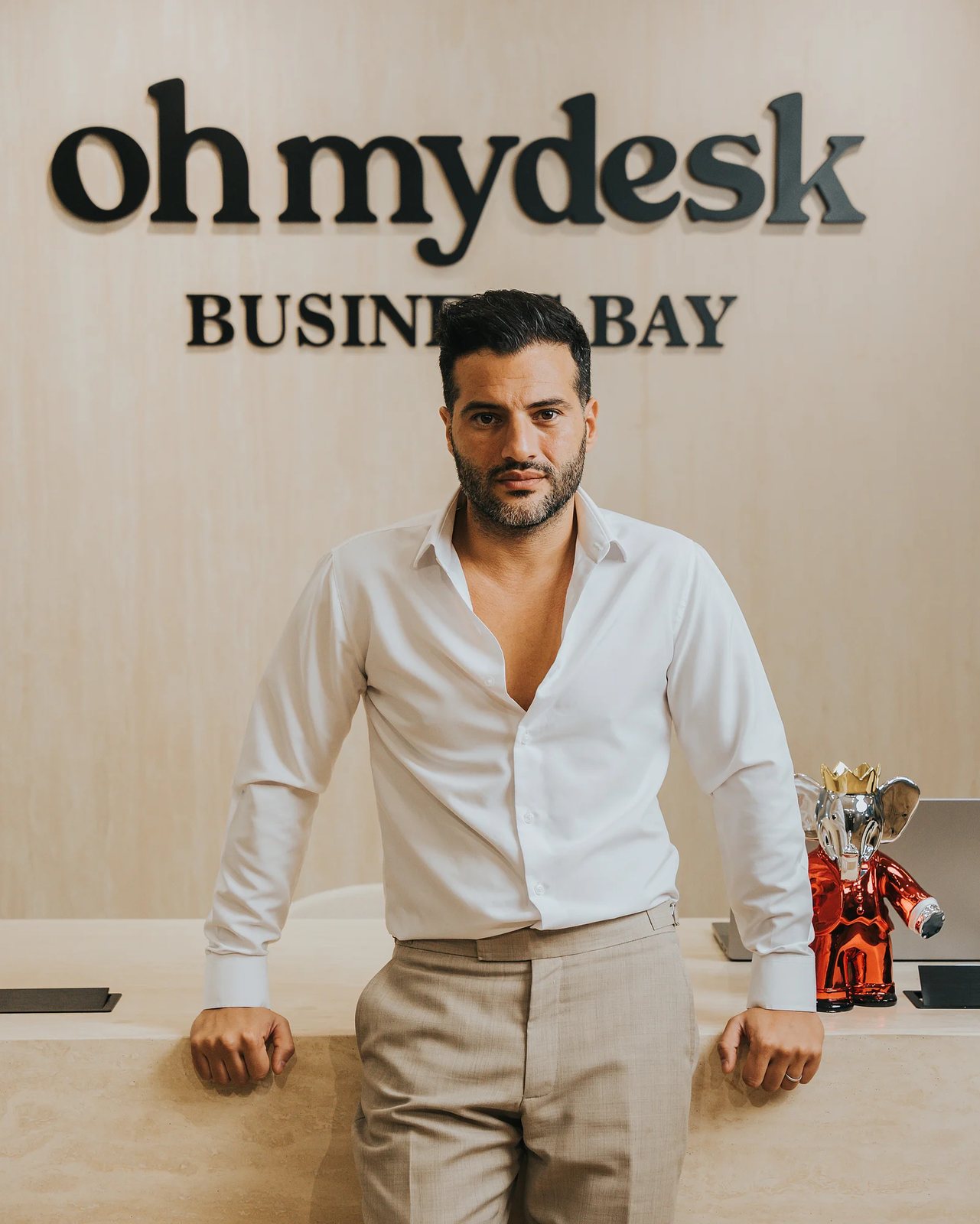 Guillaume Rassemi at the Oh My Desk Business Bay reception