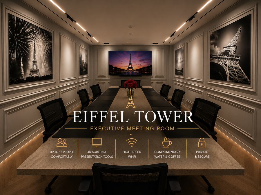 Eiffel Tower meeting room — Oh My Desk Downtown