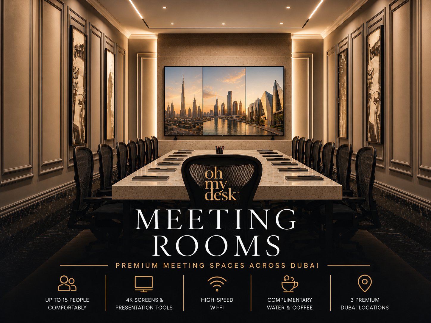 Rooms built for closing deals.